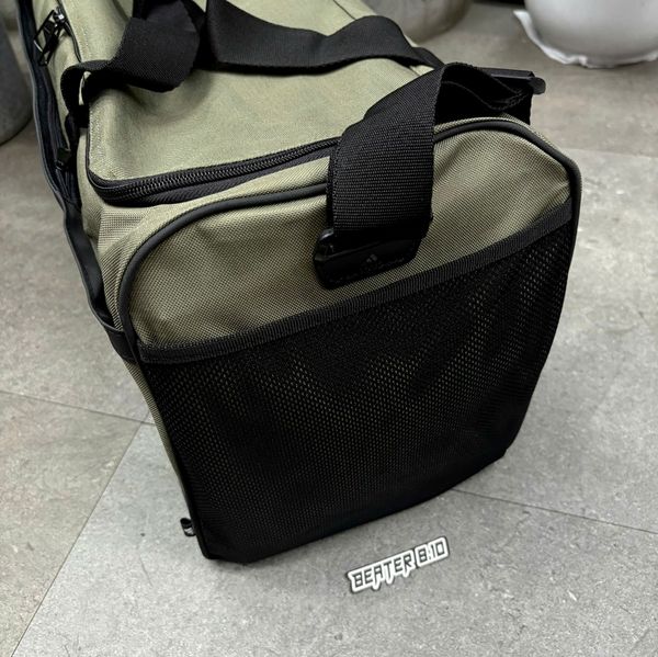 Túi Adidas Duffel Linear Essentials Olive Strata Cỡ Vừa - HR5350 - 1375