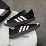 890 - Giày Adidas VL Court 2.0 ‘Black White Gum’ - ID6017
