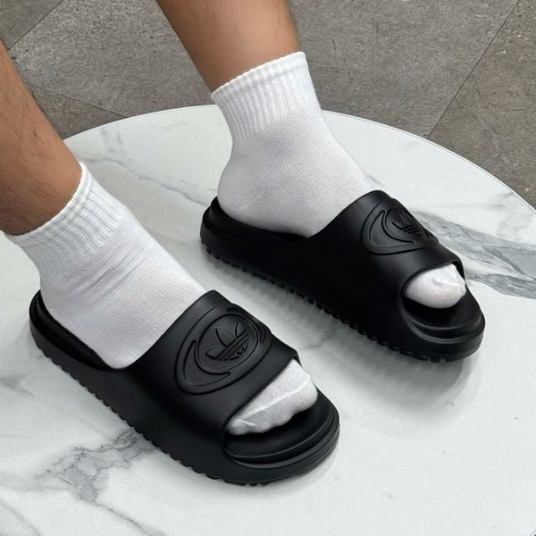 894 - Dép Adidas Adilette Lite Slides Trefoil Logo Black - IH1626