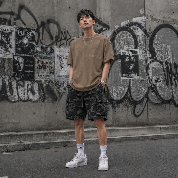 Áo Thun Fear Of God Essentials Wood 2022 - 125SU222004F - 146