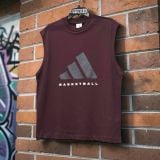 Áo Tank Top Bóng Rổ Adidas Sleeveless Màu Aurora Ruby - JD6133 - 842