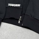 973 - Áo Hoodie Fit Fleece Zip Up Fear of God Essentials Classic 'Jet Black' 2025 - 192AS254780F
