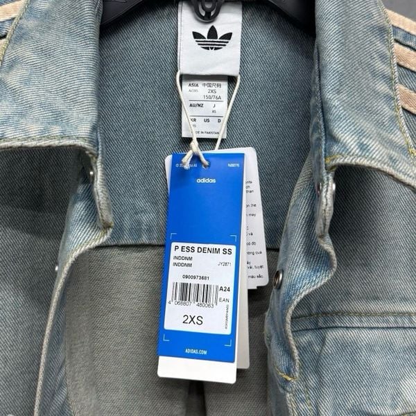 Áo Sơ Mi Denim Adidas Unisex Premium Essentials Shortsleeve - JY2871  - 1175