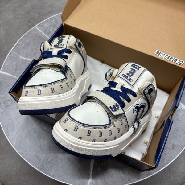 262 - Giày MLB Chunky Liner Mid Monogram Boston Beige - 3ASXLM13N-43BGL