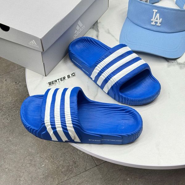 329 - Dép Quai Ngang Adidas Adilette 22 'Blue' - IF3667
