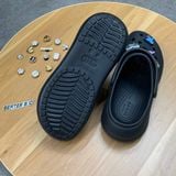 557 - Dép Sandal Clog Unisex Crocs Crush Classic màu đen- 207521-001