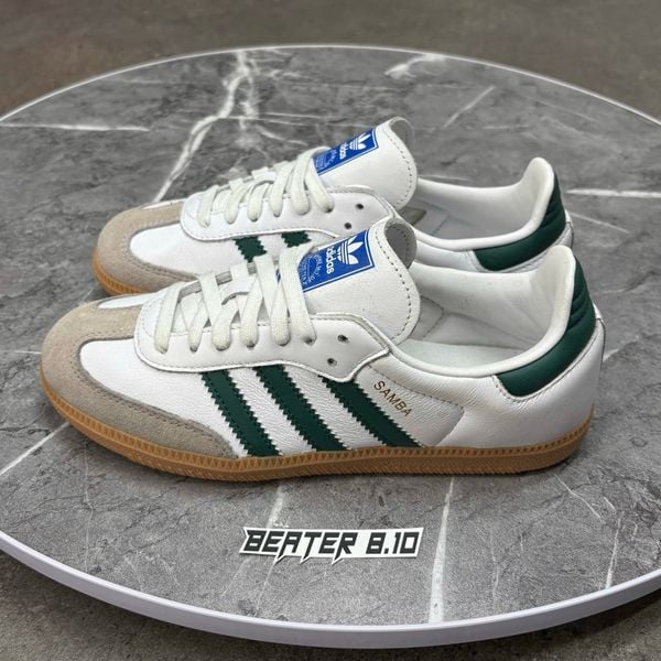 459 - Giày Adidas Samba OG 'White Green' - IE3437