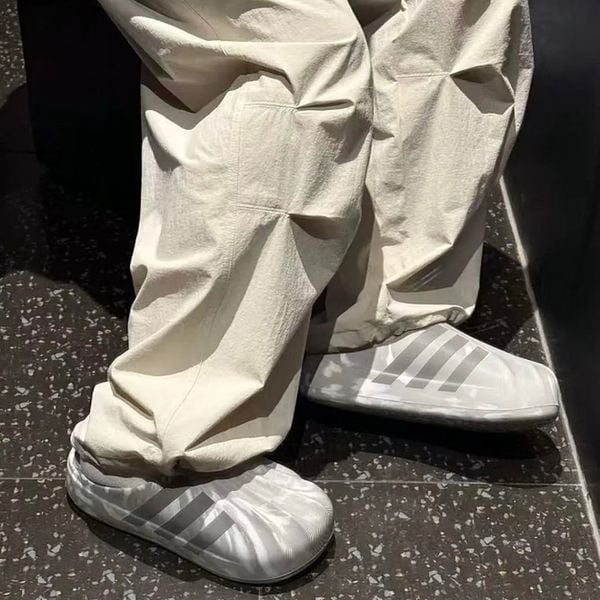 877 - Dép Sục Adidas Superstar Adifom Mule Grey - JI3154