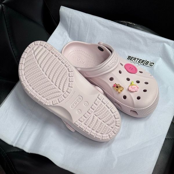 Dép Sandal Clog Unisex Crocs Baya Barely Pink - 10126 - 1043