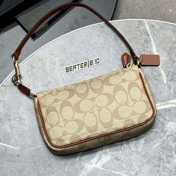 812 - Túi Coach kẹp nách Nolita 19 In Signature Canvas - C3308
