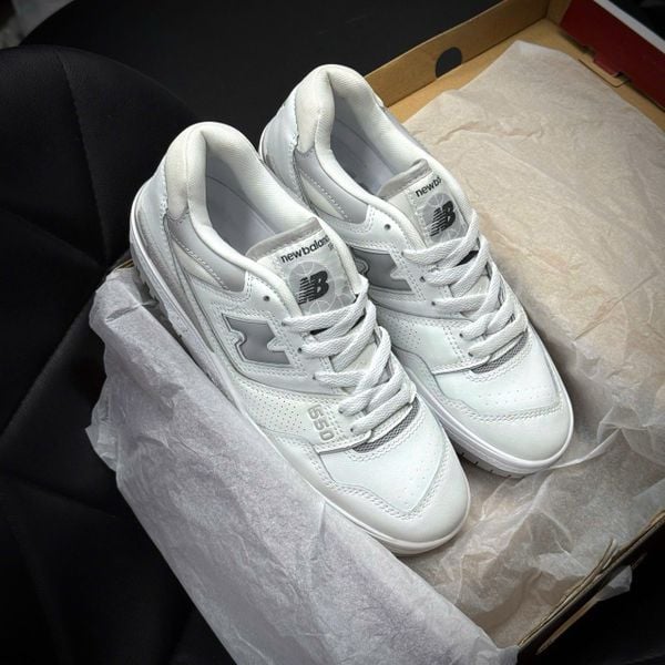 128 - Giày New Balance 550 màu trắng xám - BBW550BB
