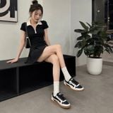 Giày Thể Thao Puma Nữ Indoor Quiet Lux Black Gum - 400464-02 - 1363
