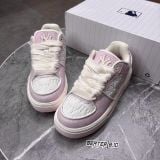 695 - Giày MLB Chunky Liner Classic Mono New York Yankees Pink - 3ASXCMN4N-50PKS