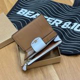 849 - Ví Coach Medium Corner Zip Wallet In Signature Canvas White Khaki - C0082