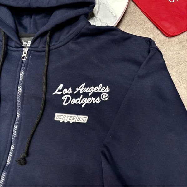 965 - Áo Khoác Zip New Era New York Los Angeles Dodgers Navy - 17224369