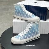 252 - Giày MLB Playball High Blue Monogram LA Dodgers Mesh - 3ACVCMM2N-07BLS