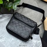 760 - Túi đeo chéo Coach Sullivan nắp gập, họa tiết logo Blocked Signature - C9870