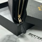 Ví Coach Medium Corner Zip Wallet Midnight Black In Signature Canvas- CW786 MD/BL - 1158