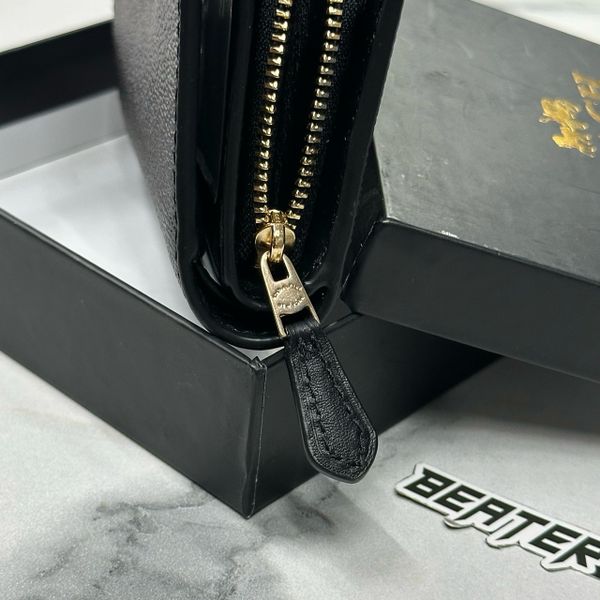 Ví Coach Medium Corner Zip Wallet Midnight Black In Signature Canvas- CW786 MD/BL - 1158