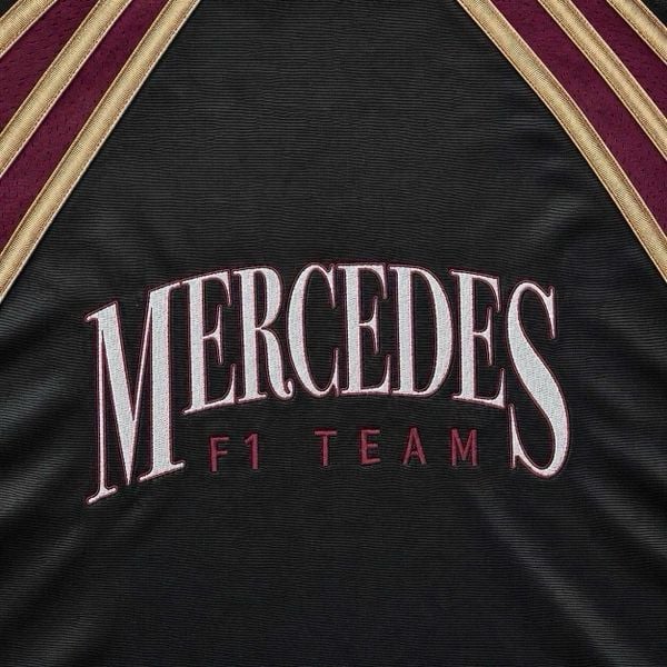 Áo Khoác Bóng Chày Adidas x Mercedes AMG Petronas Formula One Team Las Vegas Black Red - KG4796 - 1231