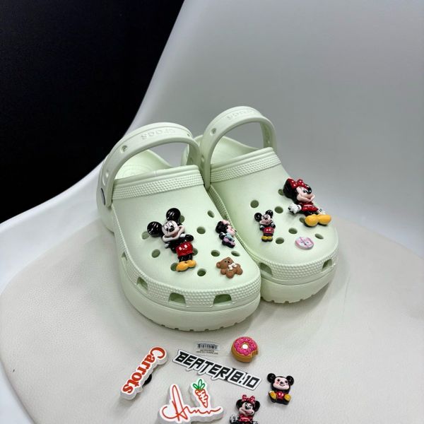 Giày Clog Nữ Crocs Classic Platform - Mint Tint - 206750-3YF - 1137