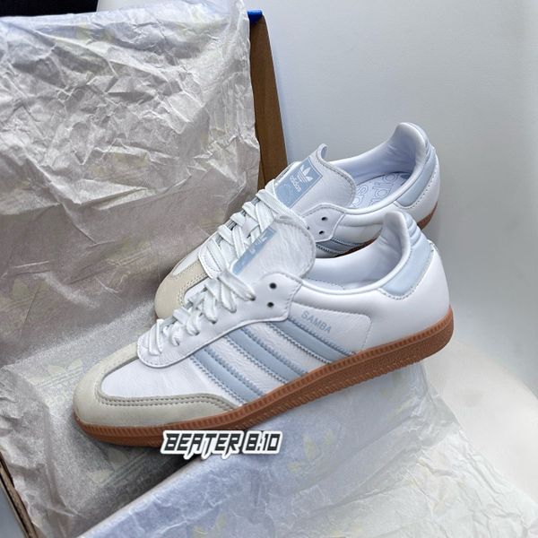 Giày Samba OG 'White Halo Blue Gum' Cloud White Sneakers Women - IE0877 - 1145