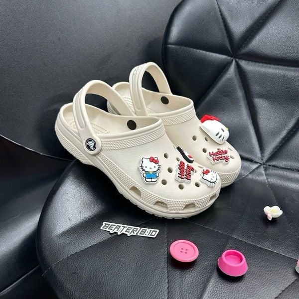 Dép Sandal Clog Unisex Crocs Classic Light Bone - 910