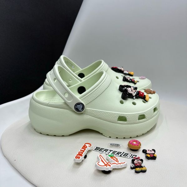 Giày Clog Nữ Crocs Classic Platform - Mint Tint - 206750-3YF - 1137