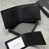 1019 - Ví Coach Nam 3 In 1 Wallet Canvas With Leather Wallet Dark Green - C6787