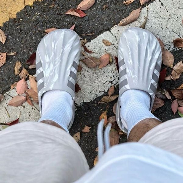 877 - Dép Sục Adidas Superstar Adifom Mule Grey - JI3154