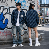 Áo Sơ Mi MLB Denim Cube Monogram Deep Navy Blue - 3ADRM0734-50NYD - 1345