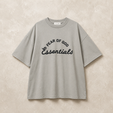 Áo Fear of God Essentials Campus 90's Short Sleeve Tee Smoke Gray - 125SU225021FW - 1313