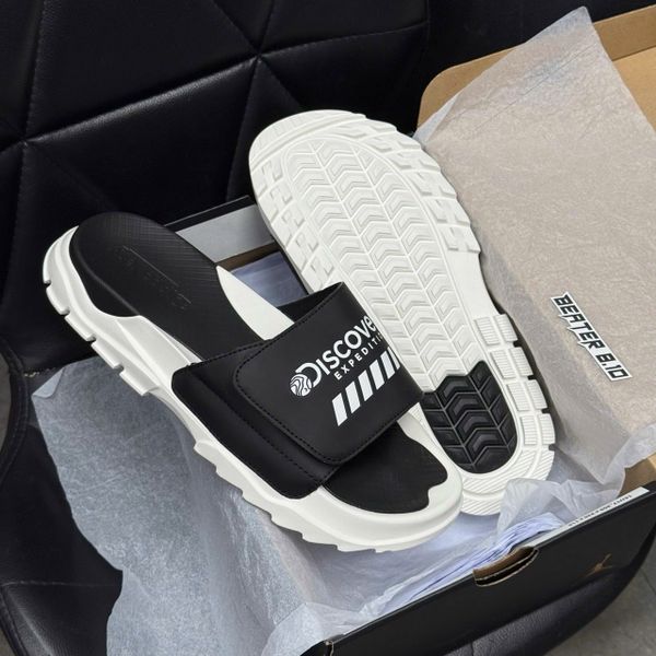 970 - Dép Discovery Expedition Bucket Slide Black White - DXLP2101N