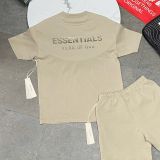 958 - Quần Fear of God Essentials Soccer Fleece Shorts Timber - 160SP252001F