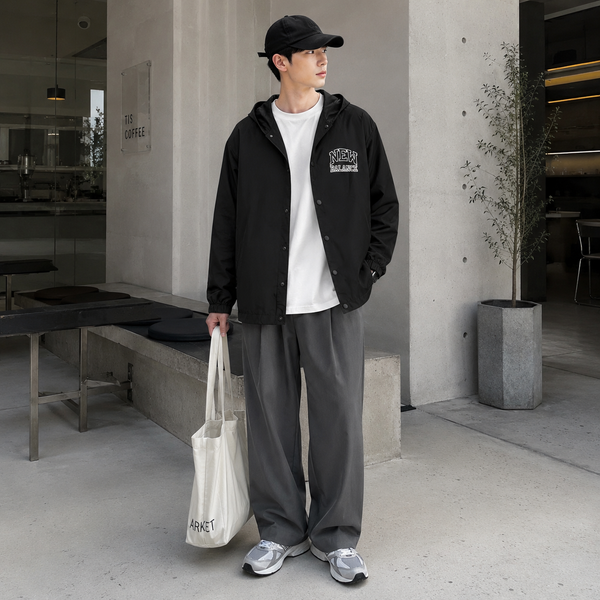 Áo Khoác Dù New Balance Hooded -  MJ13900BK - 1301