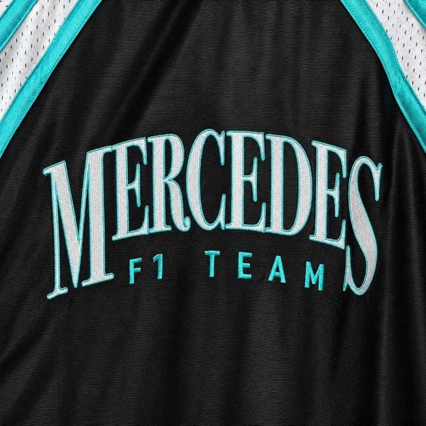 Áo Khoác Bóng Chày Adidas x Mercedes AMG Petronas Formula One Team Las Vegas Black White - KG4743 - 1233