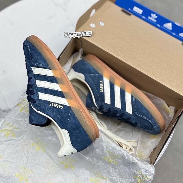 Giày Adidas Originals Gazelle Indoor 'Gold Metallic' - JQ8393 - 1082