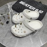 418 - Dép Sandal Clog Unisex Crocs Classic (Black/ White/ Bone/ Blue)