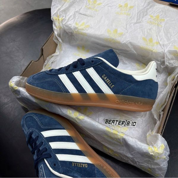 Giày Adidas Originals Gazelle Indoor 'Gold Metallic' - JQ8393 - 1082