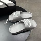 953 - Dép Adidas Adilette Trefoil Badge Slide Grey White
