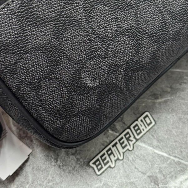 995 - Túi Đeo Chéo COACH Graham Crossbody Bag In Signature Canvas Black - CV921