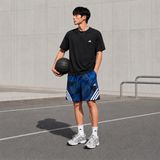 Quần Short Bóng Rổ Adidas 3-STRIPES AOP Dusky Ink -  JZ9672 - 1385