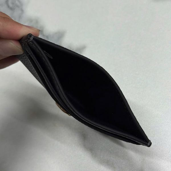 833 - Ví Coach Card Case Wallet With Signature C Gold Black - CM436