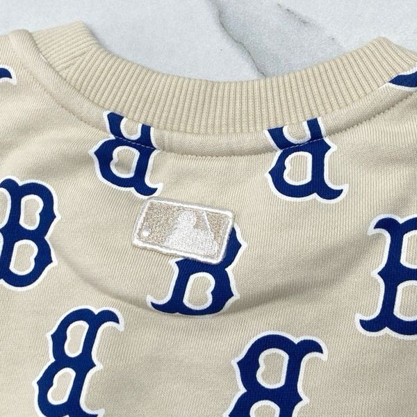 301 - Áo Sweater MLB Monogram B Logo Overfit Boston Red Sox - 3AMTM0231