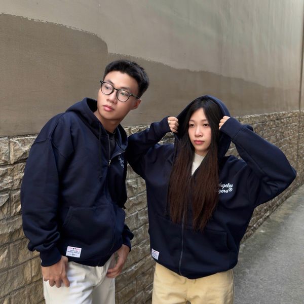 965 - Áo Khoác Zip New Era New York Los Angeles Dodgers Navy - 17224369