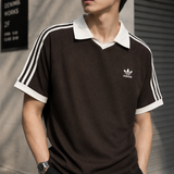 Áo Polo Adidas Waffle Dark Brown  - KB5462 - 1406