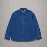 Áo Sơ Mi MLB Denim Classic Embossed Monogram - 3ADRM0841-50INS - 1348