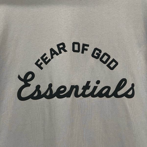 Áo Fear of God Essentials Campus 90's Short Sleeve Tee Smoke Gray - 125SU225021FW - 1313