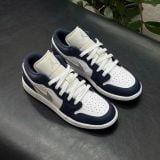 514 - Giày Nike Air Jordan 1 Low 'White Grey Navy' - 553560-141