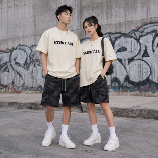 Áo Tee Fear Of God Essentials Cream SS20 - 0125 25050 0252 569 - 202